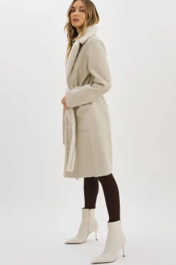 Flash Sale LAMARQUE ABIGAIL | Faux Shearling Reversible Coat IVORY