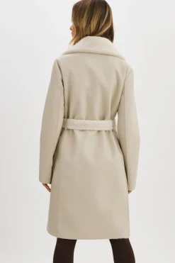 Flash Sale LAMARQUE ABIGAIL | Faux Shearling Reversible Coat IVORY