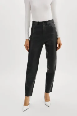 New LAMARQUE ADELINE | Leather Jeans Black