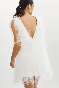 Best Sale LAMARQUE ALENA | Feather Dress White