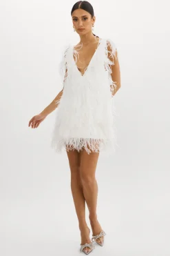 Best Sale LAMARQUE ALENA | Feather Dress White