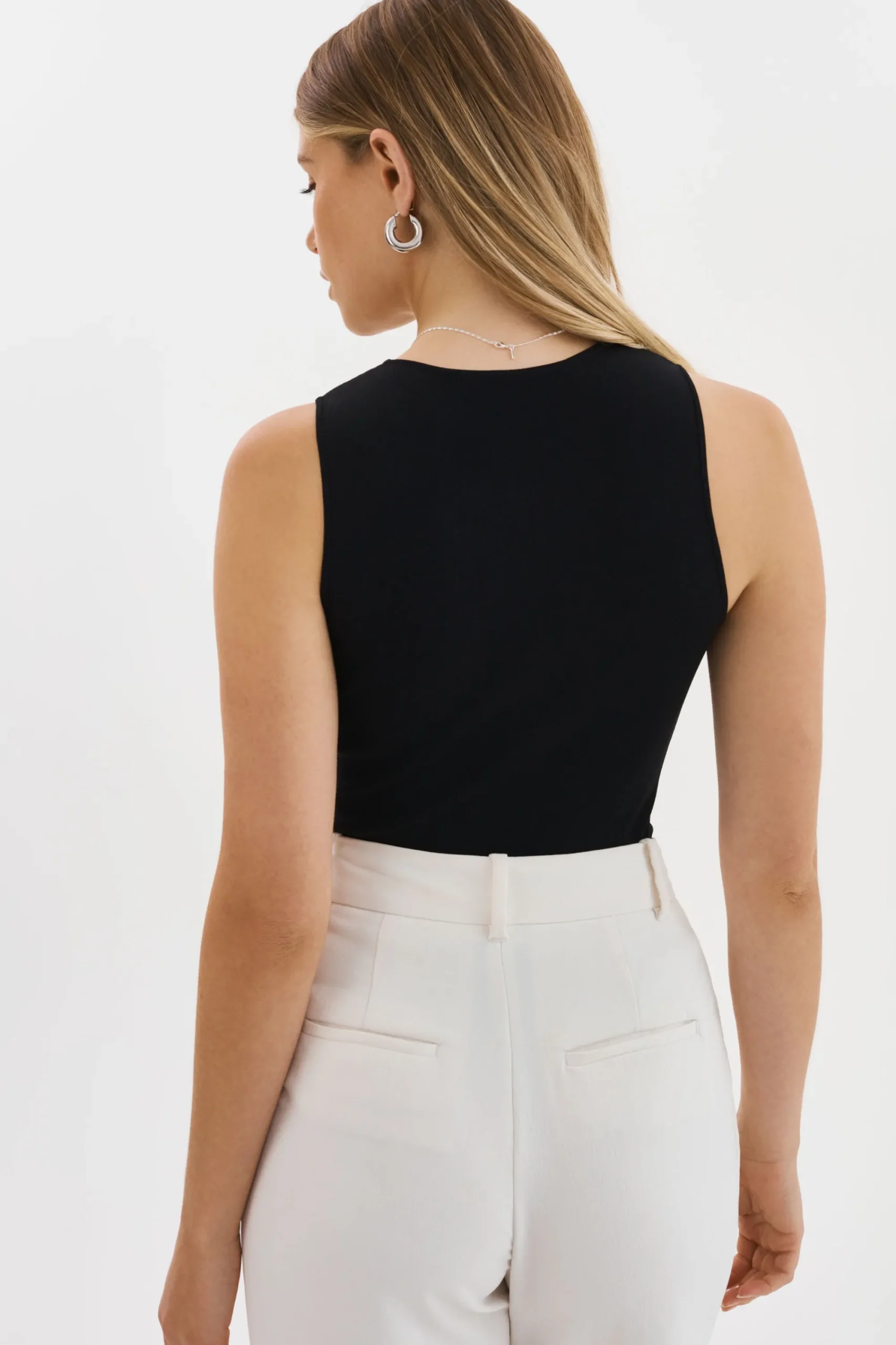 Flash Sale LAMARQUE AMBRA | Rib Knit Tank Top Black