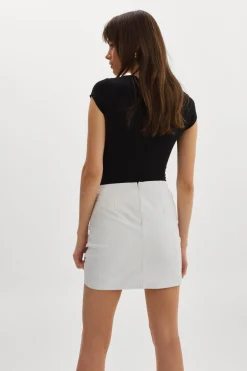 New LAMARQUE ARICIA | Ruched Skirt White