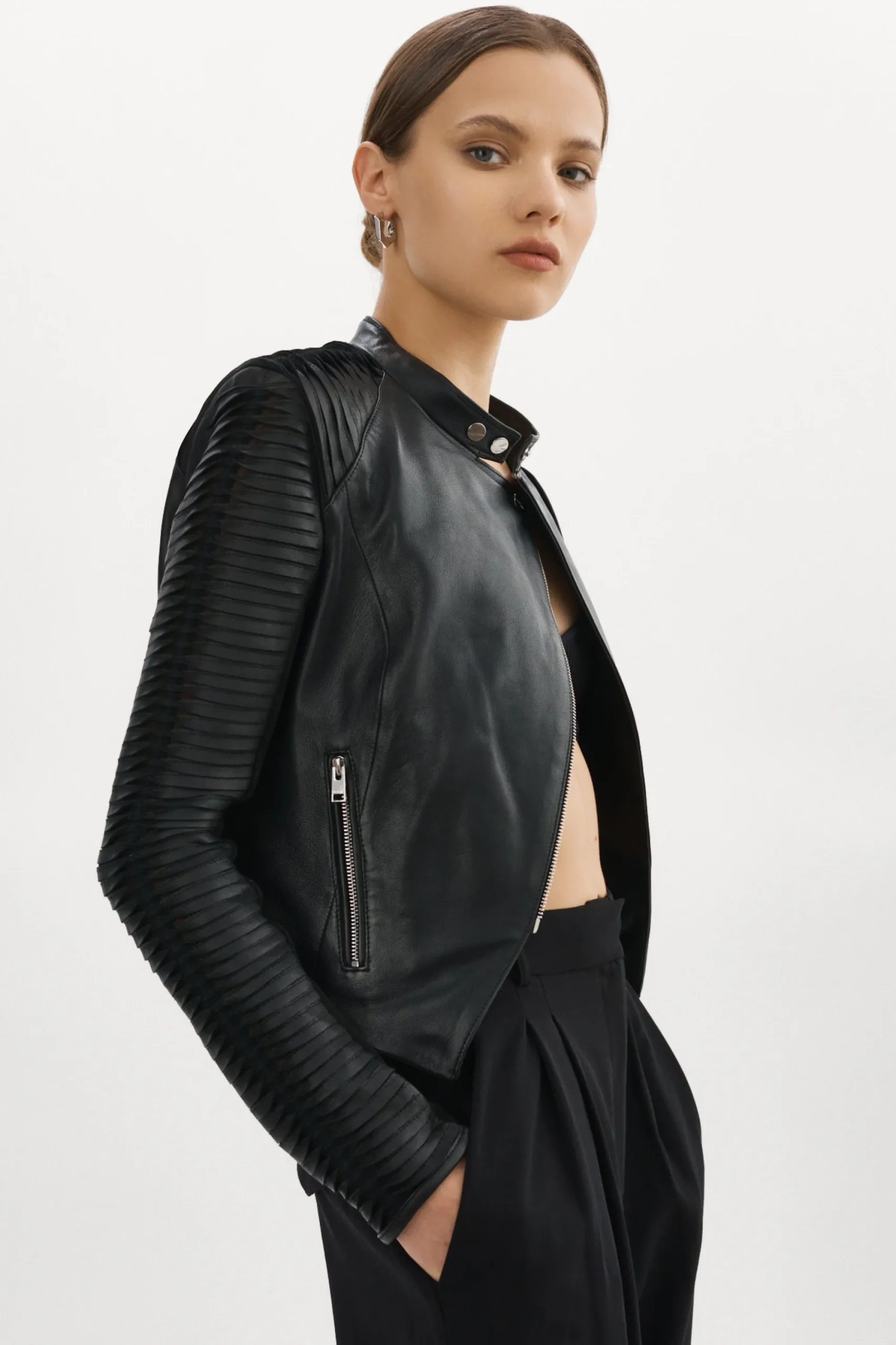 Sale LAMARQUE AZRA | Leather Jacket Black