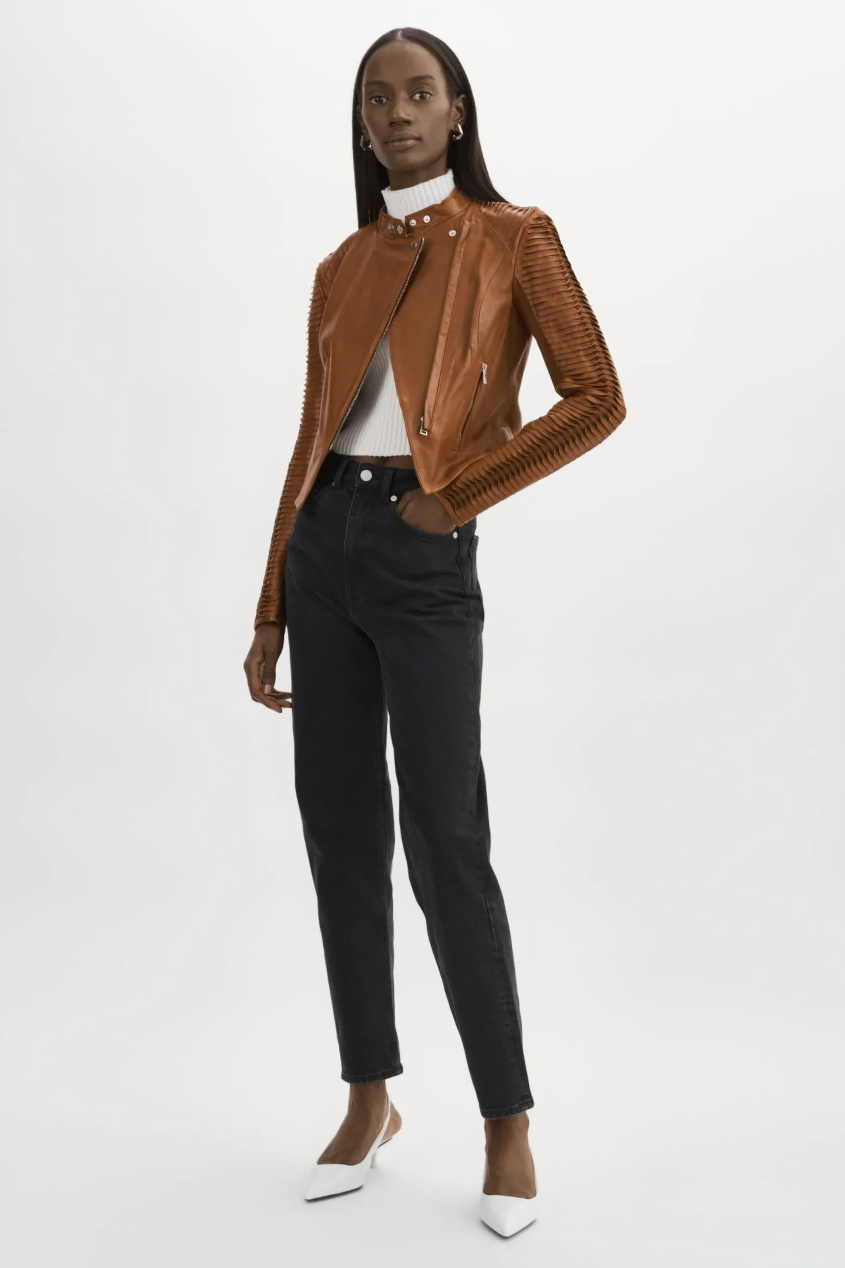Online LAMARQUE AZRA | Leather Jacket Luggage