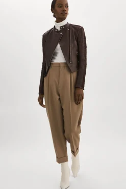 Sale LAMARQUE AZRA | Leather Jacket Mahogany