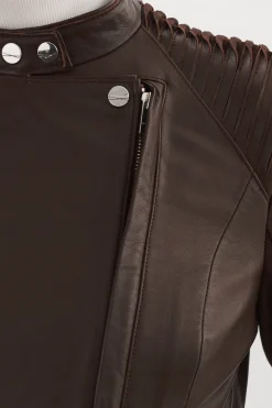 Sale LAMARQUE AZRA | Leather Jacket Mahogany