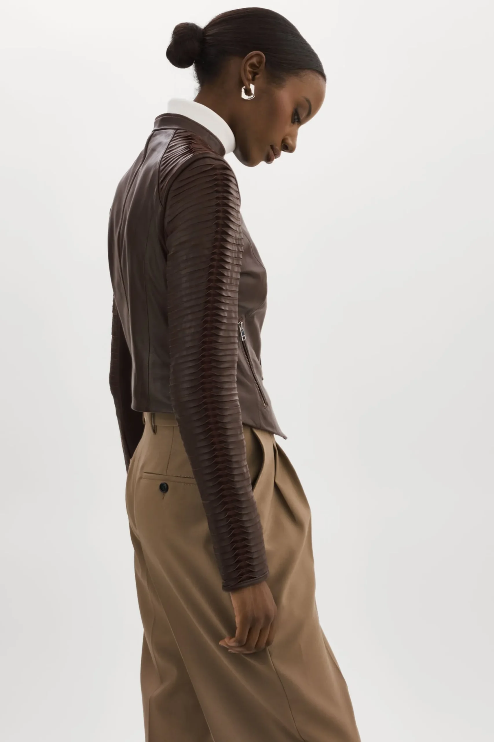 Sale LAMARQUE AZRA | Leather Jacket Mahogany