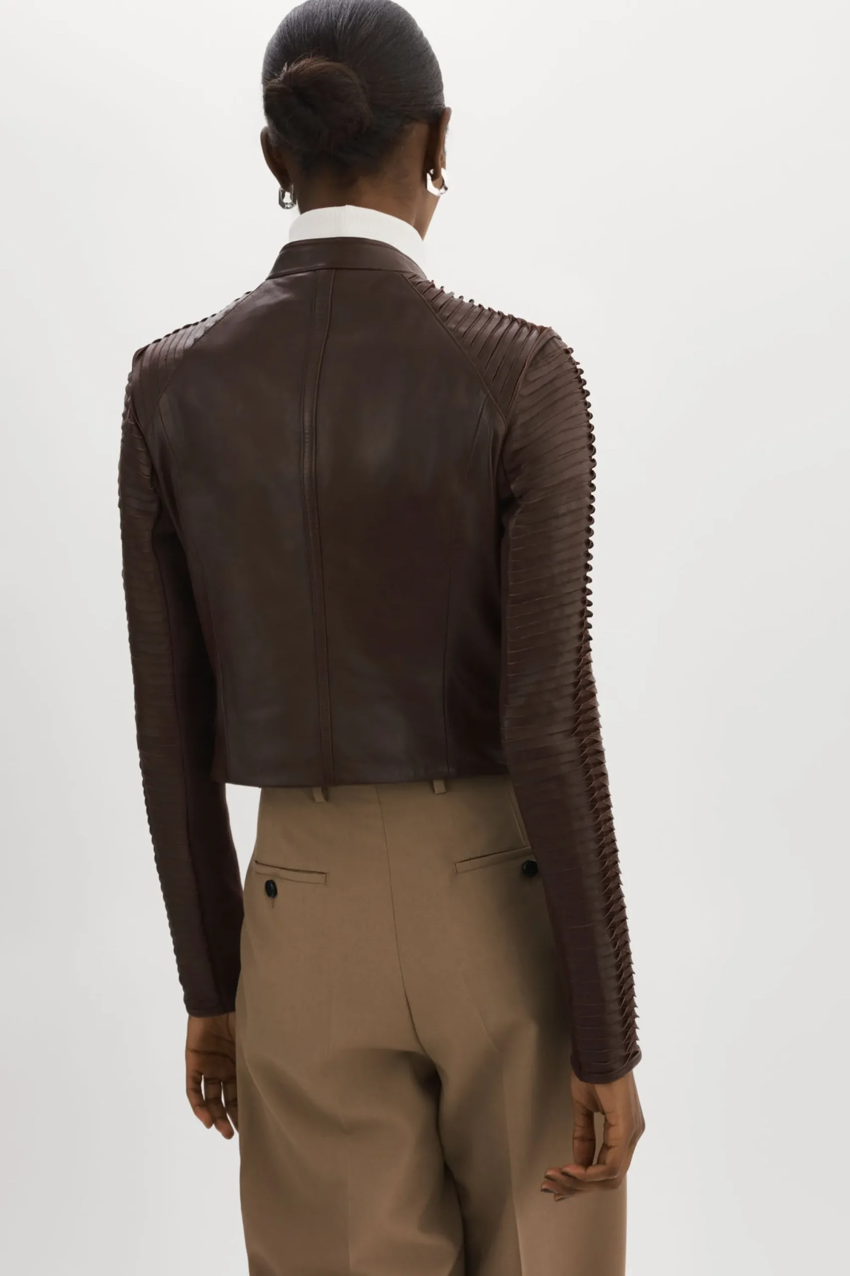Sale LAMARQUE AZRA | Leather Jacket Mahogany