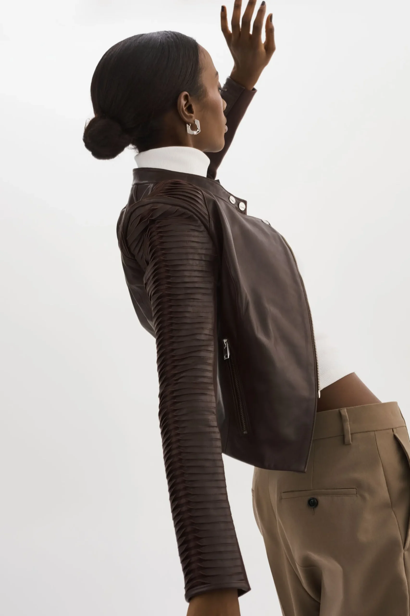 Sale LAMARQUE AZRA | Leather Jacket Mahogany