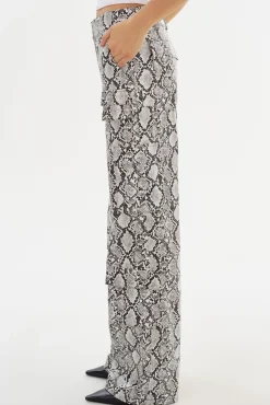 Flash Sale LAMARQUE BOBBI | Faux Leather Cargo Pants Python Print