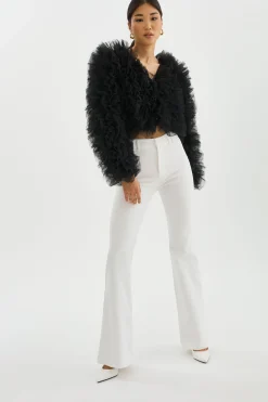 Discount LAMARQUE BRITNY | Ruffle Tulle Jacket Black