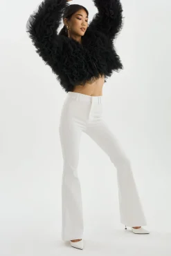 Discount LAMARQUE BRITNY | Ruffle Tulle Jacket Black