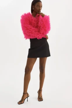 Sale LAMARQUE BRITNY | Ruffle Tulle Jacket Lilac Rose