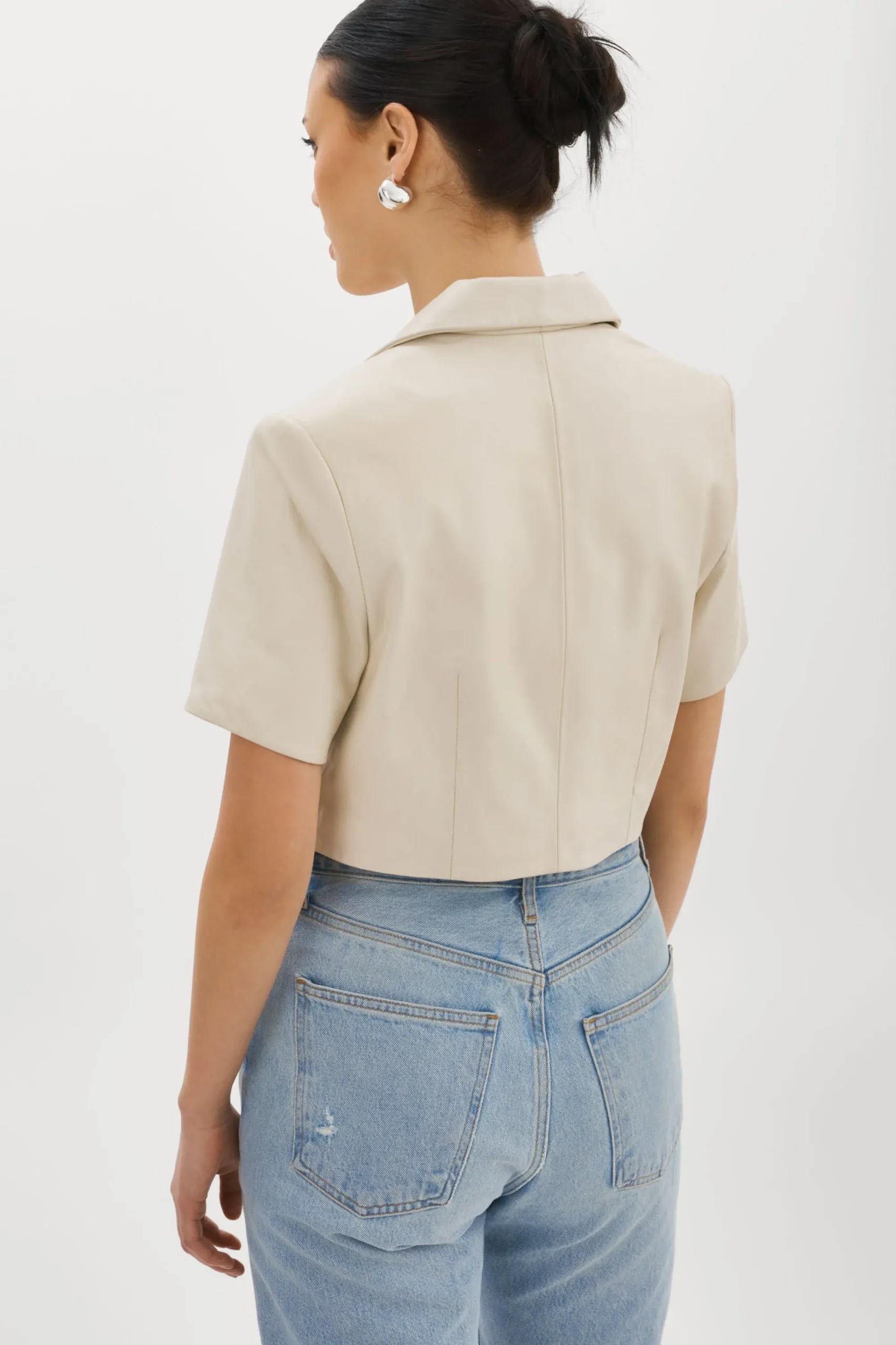 Fashion LAMARQUE CALATEA | Short Sleeve Blazer BONE