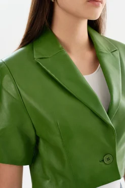 Cheap LAMARQUE CALATEA | Short Sleeve Blazer Treetop Green