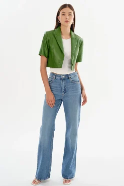 Cheap LAMARQUE CALATEA | Short Sleeve Blazer Treetop Green
