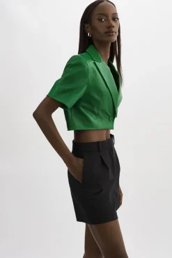 Discount LAMARQUE CALATEA | Short Sleeve Blazer VIBRANT GREEN