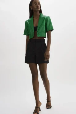 Discount LAMARQUE CALATEA | Short Sleeve Blazer VIBRANT GREEN