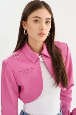 Store LAMARQUE CALISTA | Appliqué Leather Bolero Super Pink