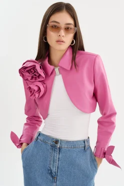 Store LAMARQUE CALISTA | Appliqué Leather Bolero Super Pink