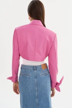 Store LAMARQUE CALISTA | Appliqué Leather Bolero Super Pink