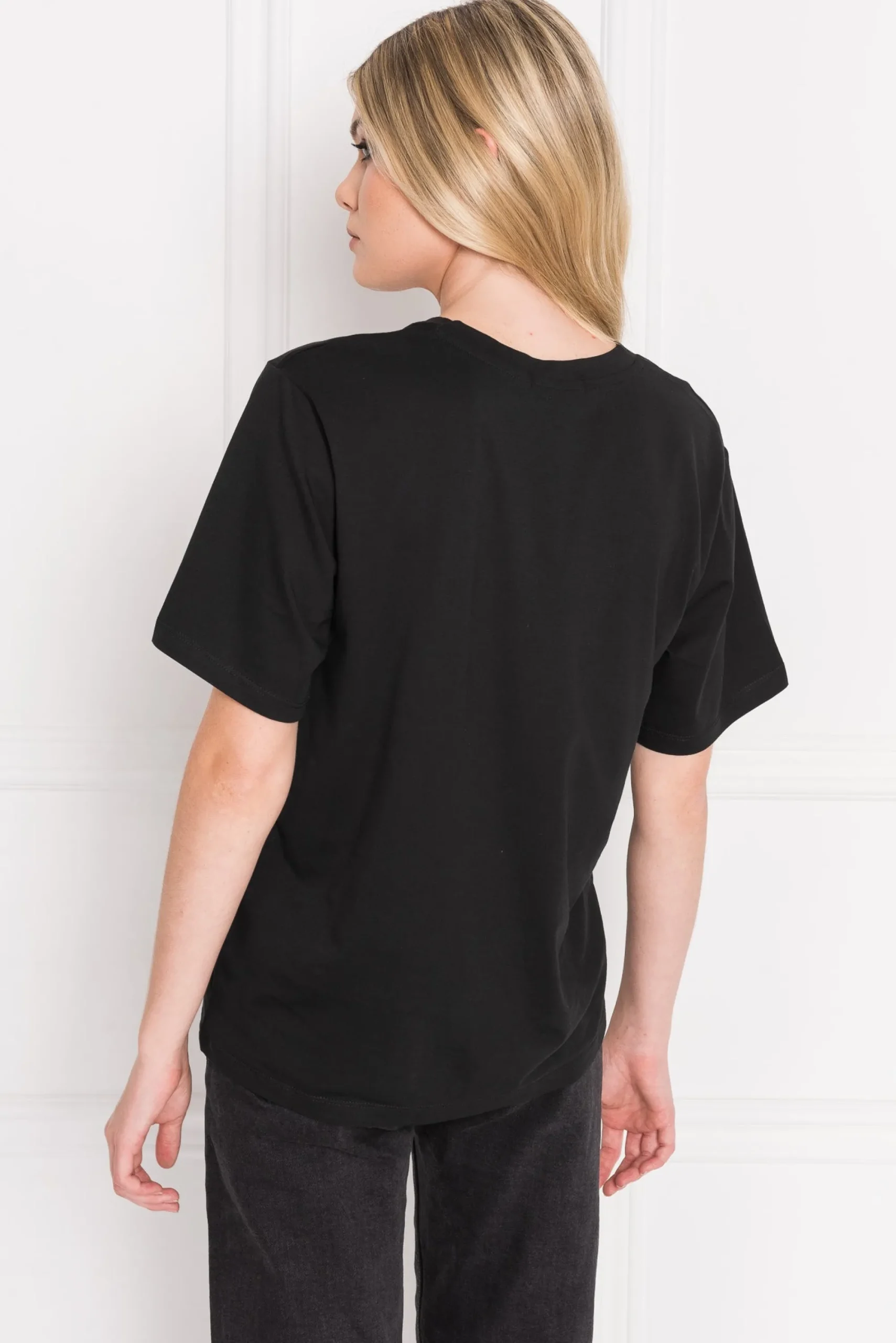 Best Sale LAMARQUE CECILIA | Deep V-neck Tee Black