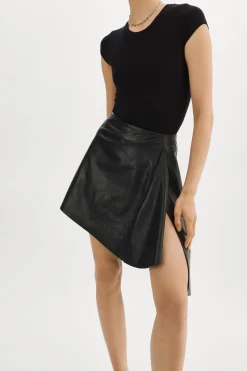 Best LAMARQUE CELESTE | Asymmetrical Mini Skirt Black