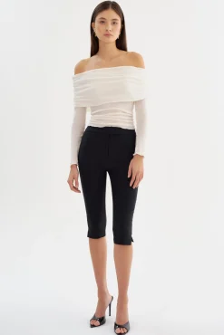 Hot LAMARQUE CELINE | Stretch Twill Capri Black