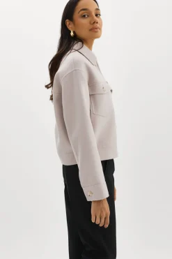 Discount LAMARQUE CHRISTINE | Wool Jacket FEATHER GREY
