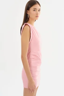 Cheap LAMARQUE COREY | One Shoulder Leather Dress Orchid Pink