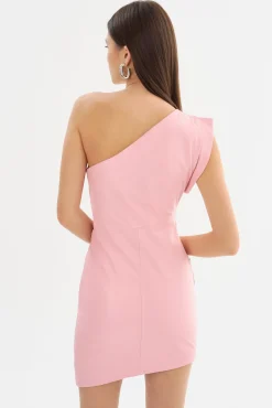 Cheap LAMARQUE COREY | One Shoulder Leather Dress Orchid Pink