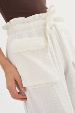 Cheap LAMARQUE CRESTIN | Cotton Cargo Pants Off White