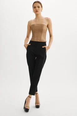Best LAMARQUE DAVINA | Leather Bustier Sesame