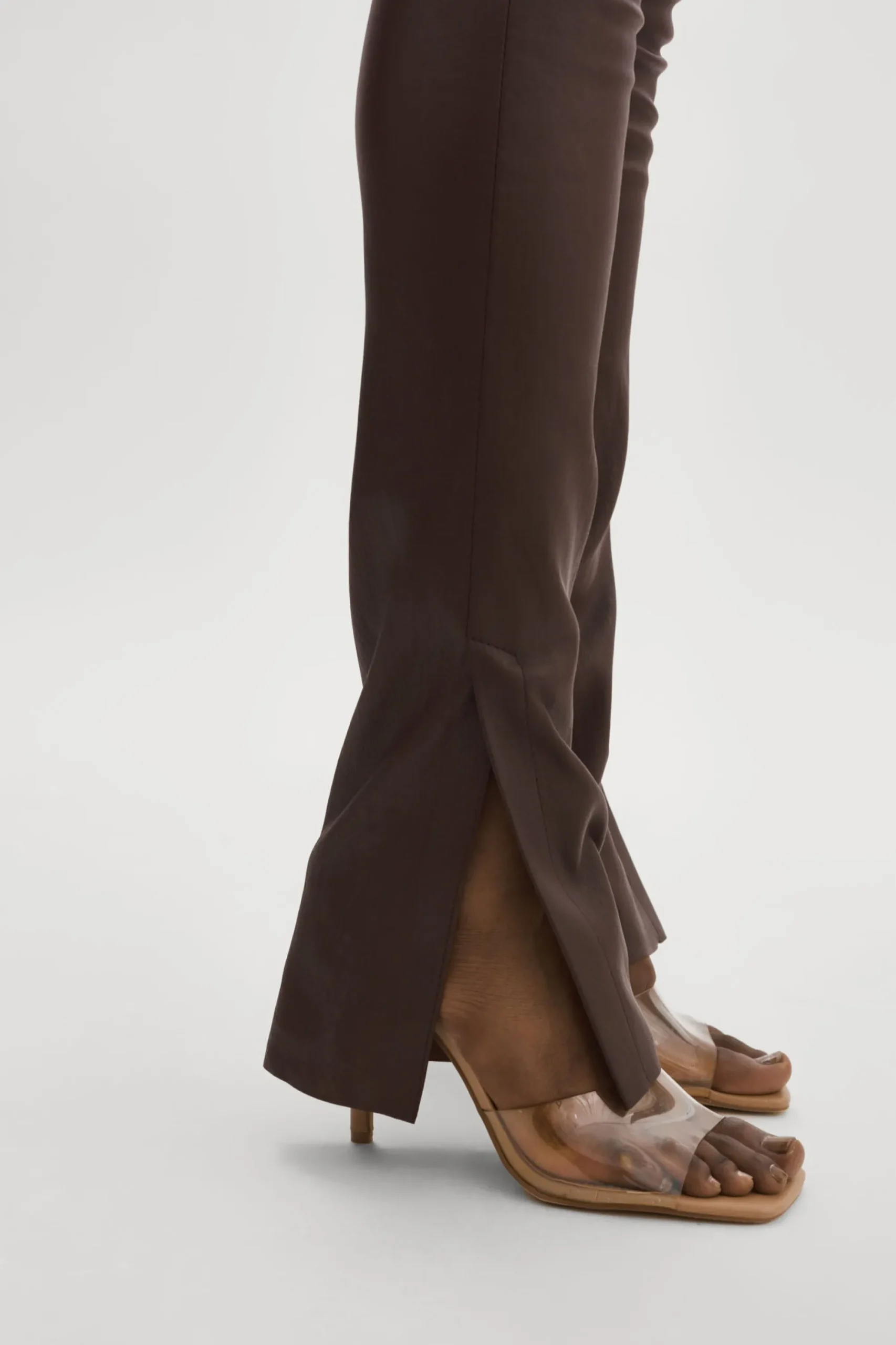 Shop LAMARQUE DAWN | Stretch Leather Pants Mahogany