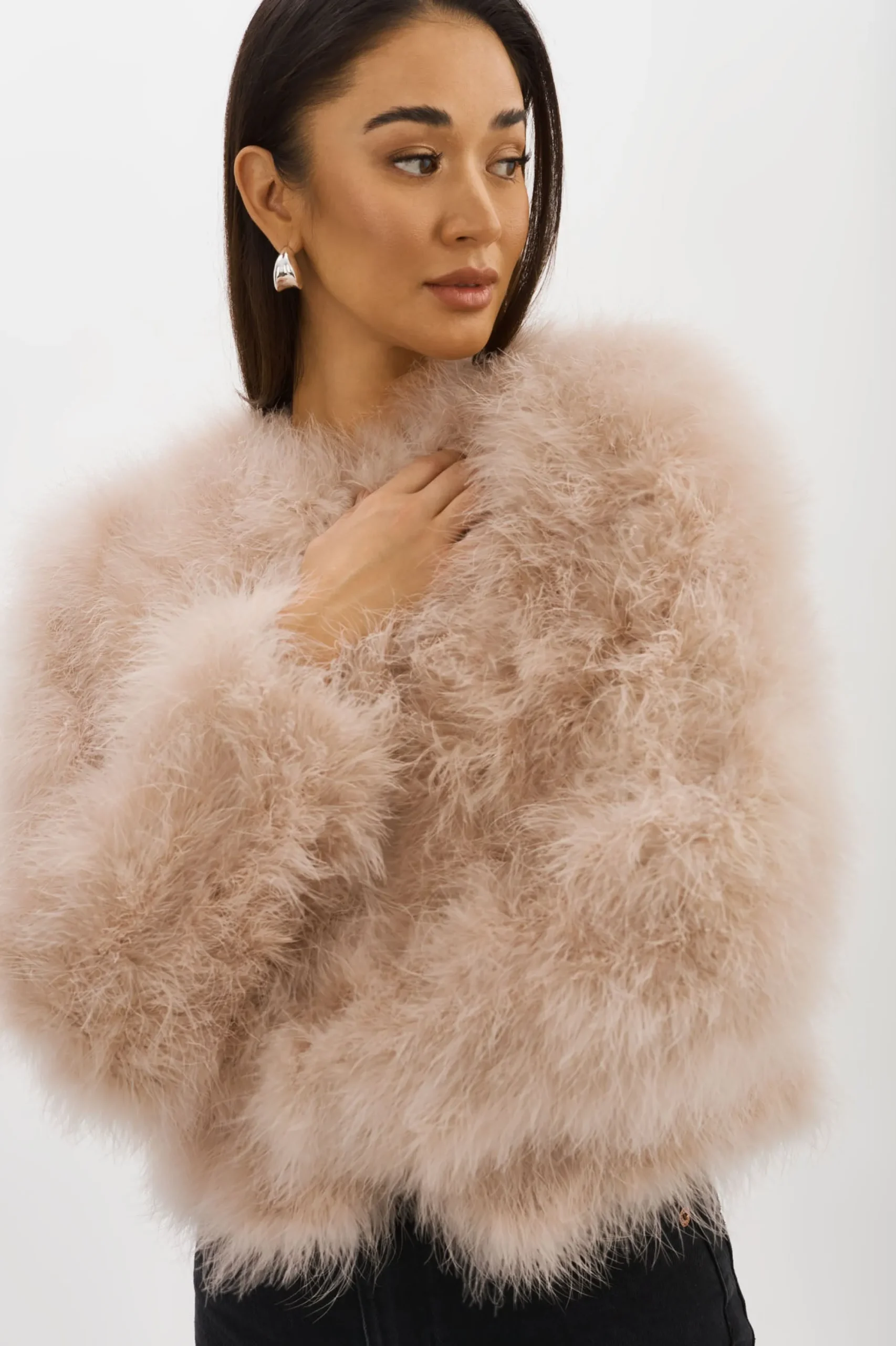 New LAMARQUE DEORA | Feather Jacket Doeskin
