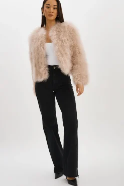 New LAMARQUE DEORA | Feather Jacket Doeskin