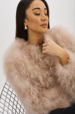 New LAMARQUE DEORA | Feather Jacket Doeskin