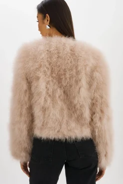 New LAMARQUE DEORA | Feather Jacket Doeskin