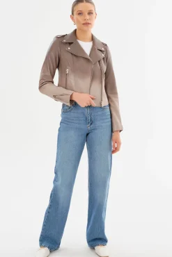 Flash Sale LAMARQUE DONNA | Iconic Leather Biker Jacket Desert Gradient