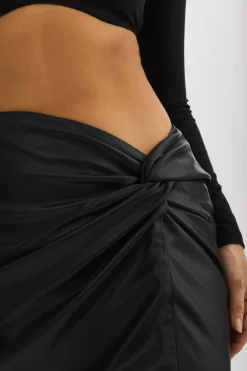 Cheap LAMARQUE EILEEN | Faux Leather Maxi Skirt Black