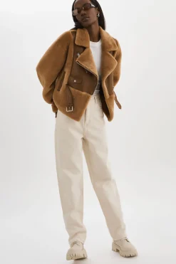 Clearance LAMARQUE ELODY | Faux Fur Jacket Mocha/Brown
