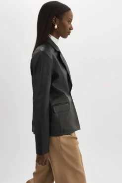 Best Sale LAMARQUE ELZA | Leather Blazer Black