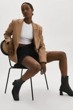 Sale LAMARQUE ELZA | Leather Blazer MOCHA