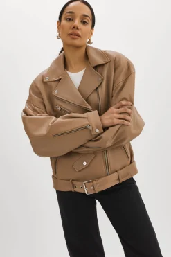 Flash Sale LAMARQUE ESTIA | Leather Biker Jacket MOCHA