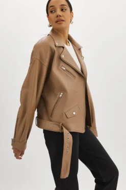 Flash Sale LAMARQUE ESTIA | Leather Biker Jacket MOCHA