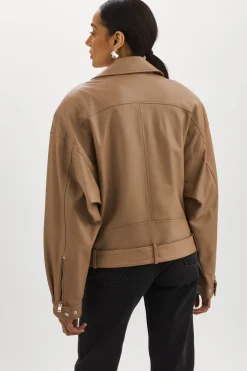 Flash Sale LAMARQUE ESTIA | Leather Biker Jacket MOCHA