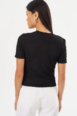 New LAMARQUE ESTIR | Crew Neck T-Shirt Black