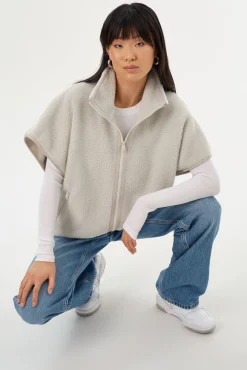 Discount LAMARQUE EUDORA | Polar Fleece Vest Light Grey
