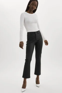 Best Sale LAMARQUE FARIS | Stretch Leather Pants Black